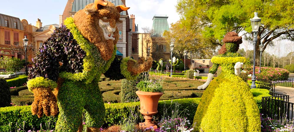 Beauty and The Beast Topiaries