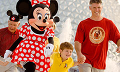 Family with Minnie at Epcot