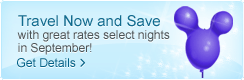 Travel Now and Save with great rates select Nights!