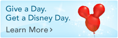 Give a Day. Get a Disney Day.