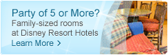 Party of 5 or More? Family-sized rooms at Disney Resort hotels